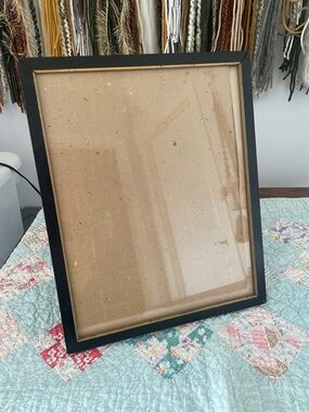 Black Picture Frame with Gold Trim - Home Accents very very old